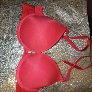 Victoria's Secret PINK 32B Bra Push Up Red